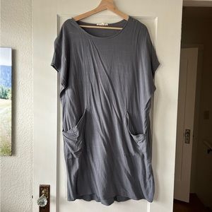 Grey Linen/Cotton Tunic Dress Women’s M/L